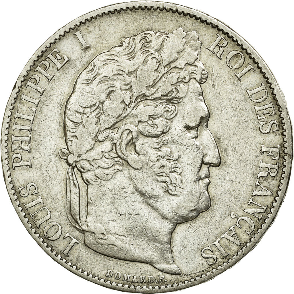 Coin, France, Louis-Philippe, 5 Francs, 1847, Paris, EF(40-45), Silver