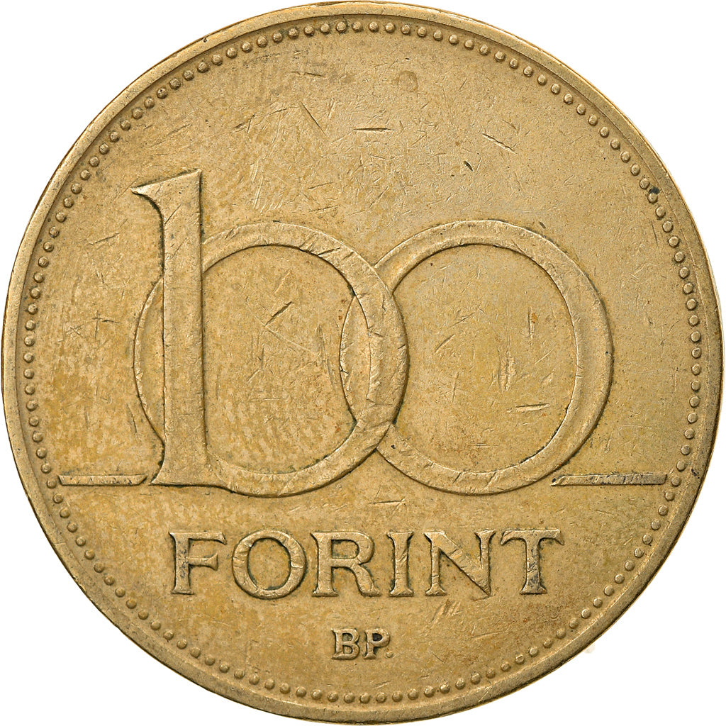 Moeda, Hungria, 100 Forint, 1994, Budapest, VF(30-35), Níquel-Latão, KM:698