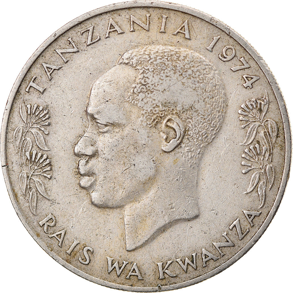 Coin, Tanzania, Shilingi, 1974, VF(30-35), Copper-nickel, KM:4