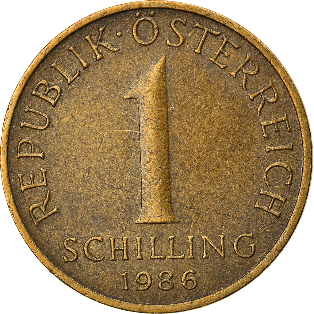 Moneta, Austria, Schilling, 1986, VF(30-35), Aluminium-Brąz, KM:2886