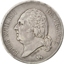FRANCE, Louis XVIII, 5 Francs, 1820, Paris, KM #711.1, EF(40-45), Silver,...