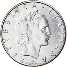 Coin, Italy, 50 Lire, 1989, Rome, EF(40-45), Stainless Steel, KM:95.1