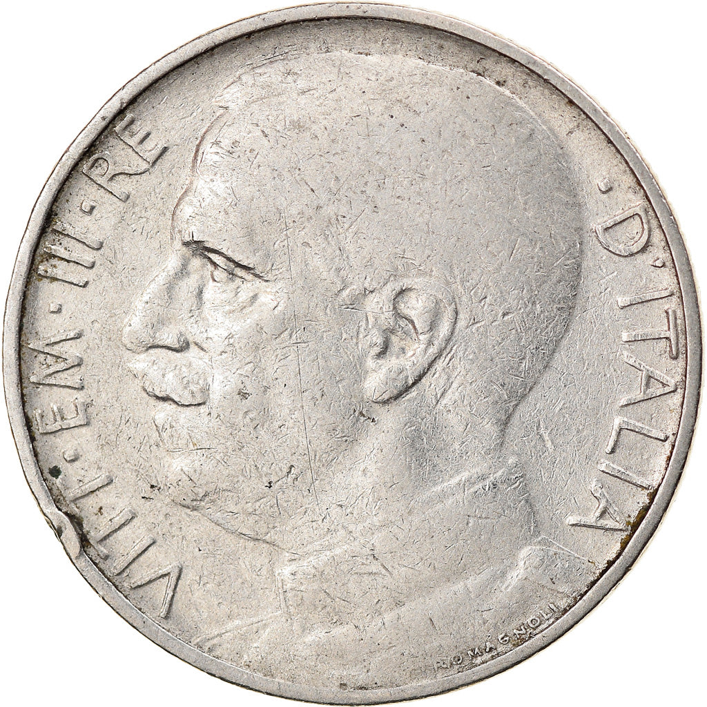 Coin, Italy, Vittorio Emanuele III, 50 Centesimi, 1919, Rome, VF(30-35), Nickel