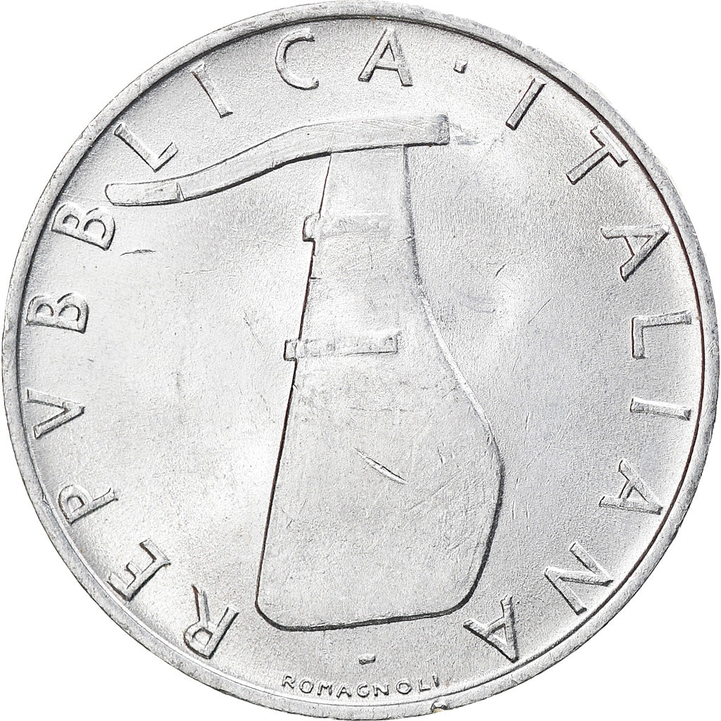 Coin, Italy, 5 Lire, 1955, Rome, EF(40-45), Aluminum, KM:92