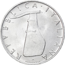 Coin, Italy, 5 Lire, 1955, Rome, EF(40-45), Aluminum, KM:92