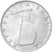 Coin, Italy, 5 Lire, 1955, Rome, EF(40-45), Aluminum, KM:92