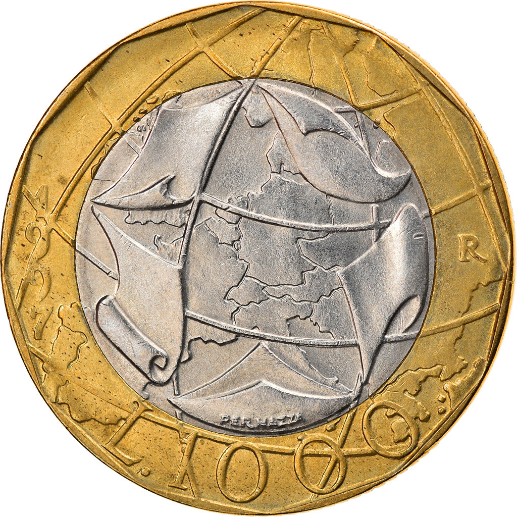 Coin, Italy, 1000 Lire, 1997, Rome, EF(40-45), Bi-Metallic, KM:194