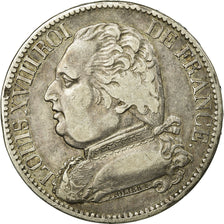 Moneta, Francja, Louis XVIII, Louis XVIII, 5 Francs, 1815, Lille, VF(30-35)