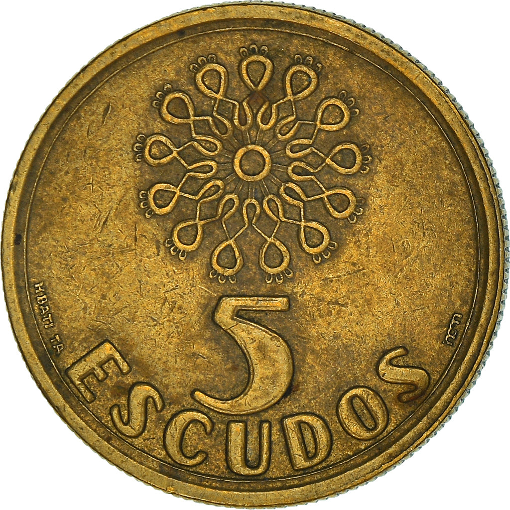 Monnaie, Portugal, 5 Escudos, 1993, TB+, Nickel-brass, KM:632
