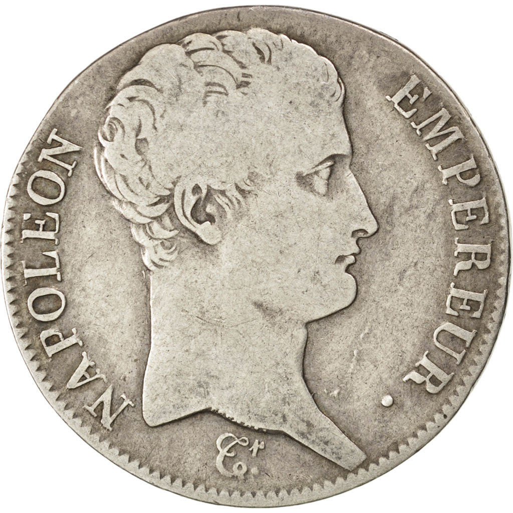 FRANCE, Napoléon I, 5 Francs, 1806, Rouen, KM #673.2, VF(20-25), Silver, Gadoury