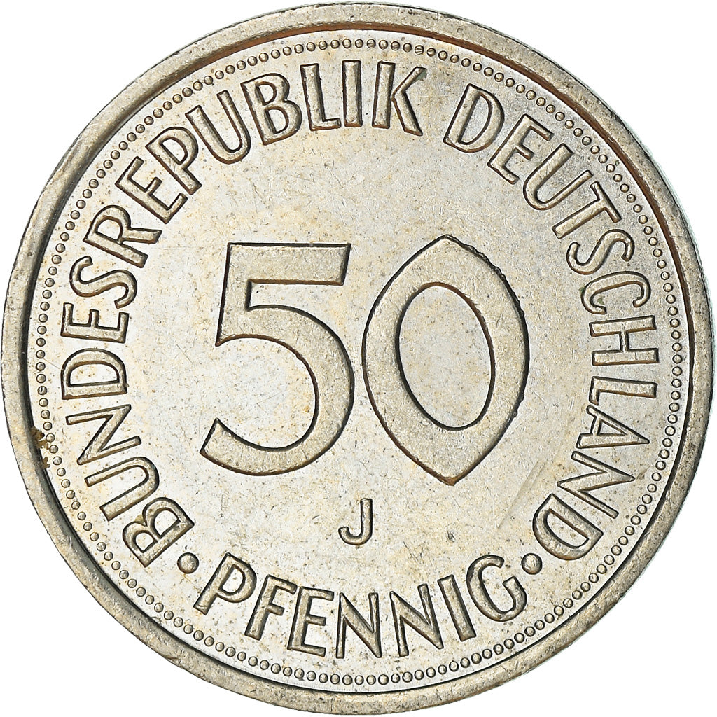 Munten, Federale Duitse Republiek, 50 Pfennig, 1992, Hambourg, ZF