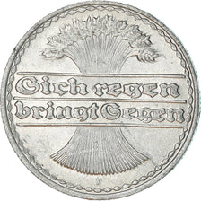 Moneta, NIEMCY, REP. WEIMARSKA, 50 Pfennig, 1920, Stuttgart, EF(40-45)