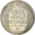 Moneda, ALEMANIA - IMPERIO, Wilhelm II, 25 Pfennig, 1909, Karlsruhe, MBC