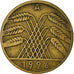 Moneda, ALEMANIA - REPÚBLICA DE WEIMAR, 10 Reichspfennig, 1926, Berlin, BC+