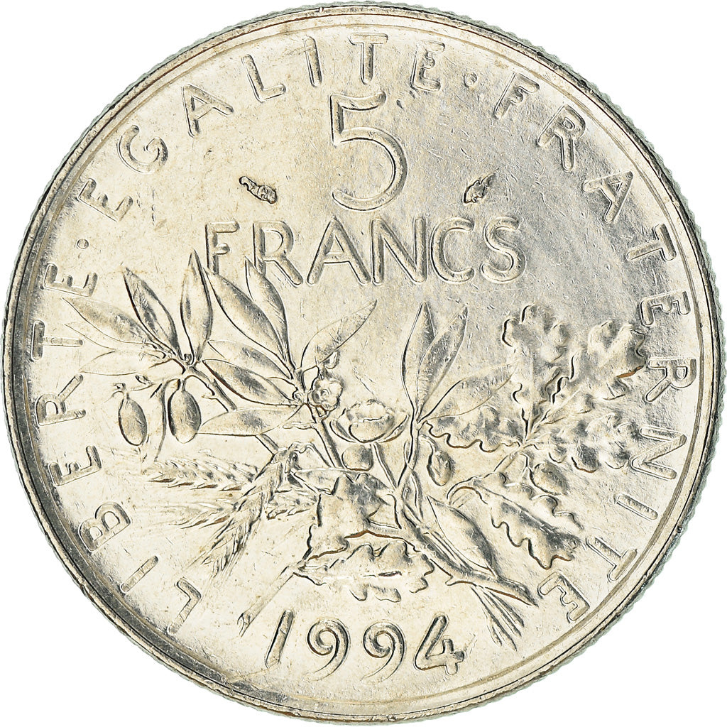 Monnaie, France, Semeuse, 5 Francs, 1994, Paris, TTB, Nickel Clad Copper-Nickel