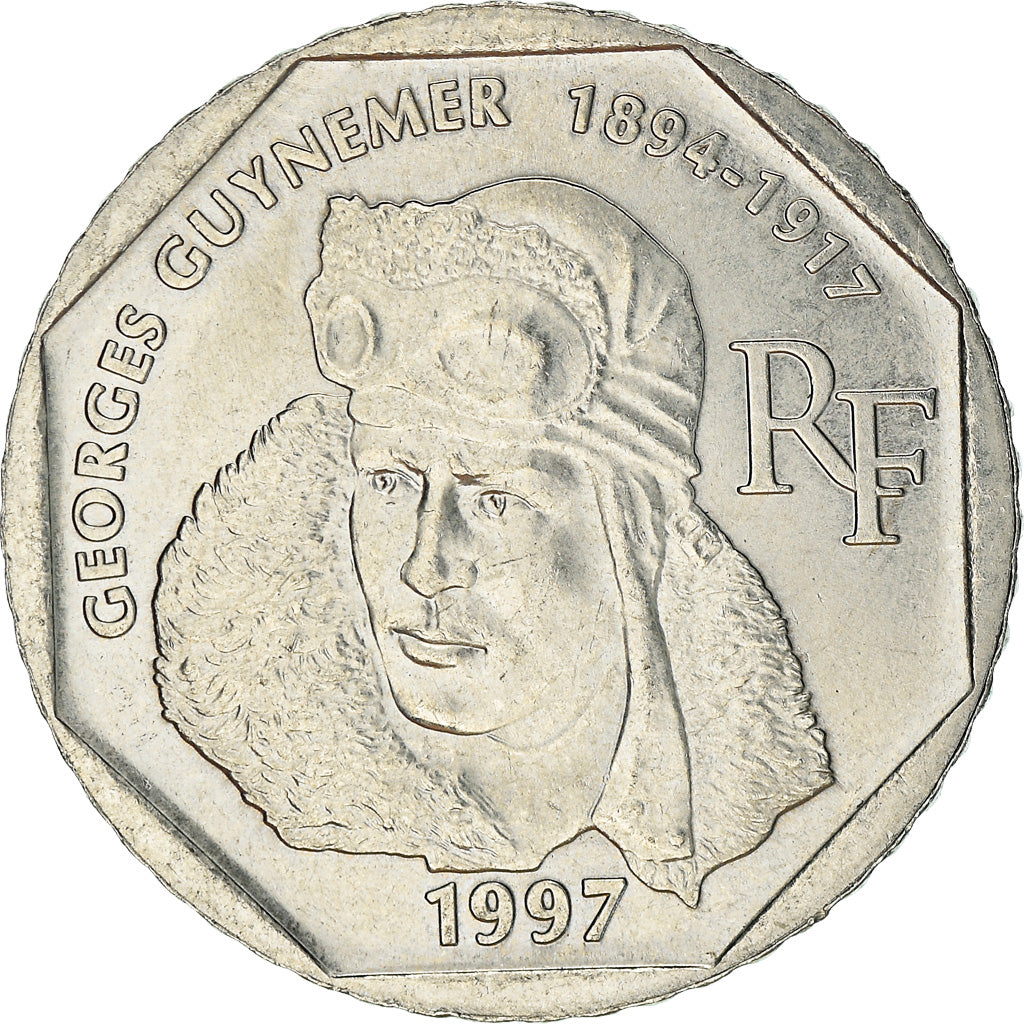 Coin, France, Guynemer, 2 Francs, 1997, Paris, EF(40-45), Nickel, KM:1187