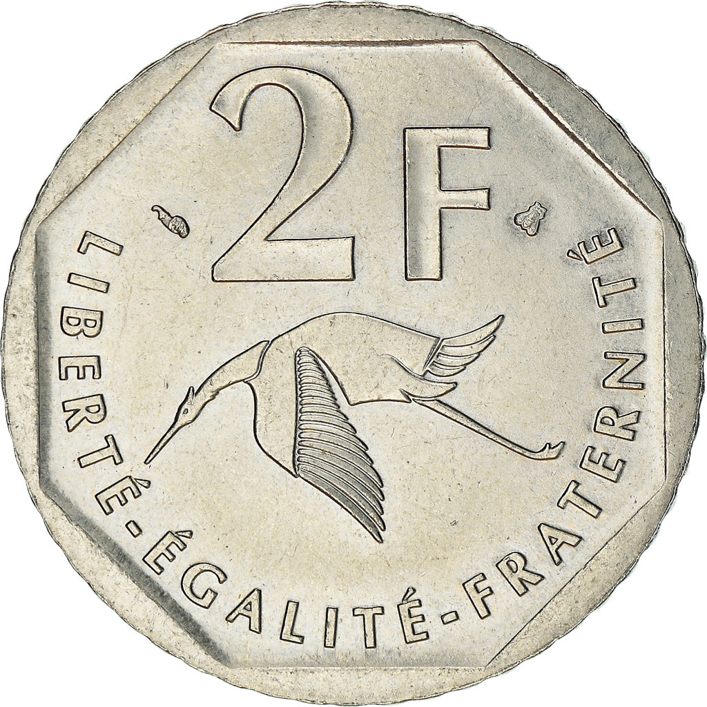 Coin, France, Guynemer, 2 Francs, 1997, Paris, EF(40-45), Nickel, KM:1187