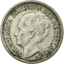 Coin, Netherlands, Wilhelmina I, 10 Cents, 1938, AU(50-53), Silver, KM:163