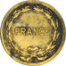 Moneda, Francia, France Libre, 2 Francs, 1944, Philadelphia, BC+, Latón