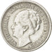 NETHERLANDS, 10 Cents, 1938, KM #163, EF(40-45), Silver, 15, 1.40