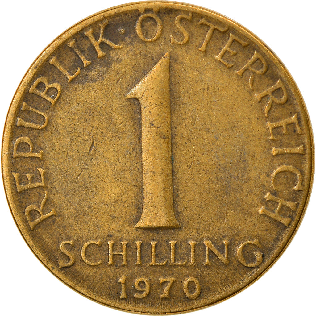 Coin, Austria, Schilling, 1970, VF(30-35), Aluminum-Bronze, KM:2886