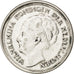 NETHERLANDS, 10 Cents, 1935, KM #163, AU(50-53), Silver, 15, 1.38