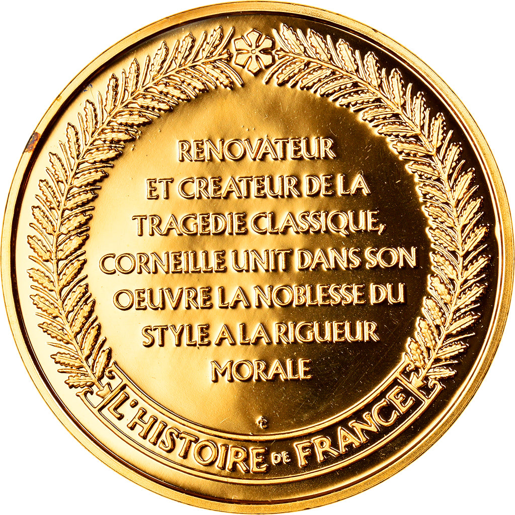 France, Medal, Pierre Corneille, History, MS(65-70), Vermeil