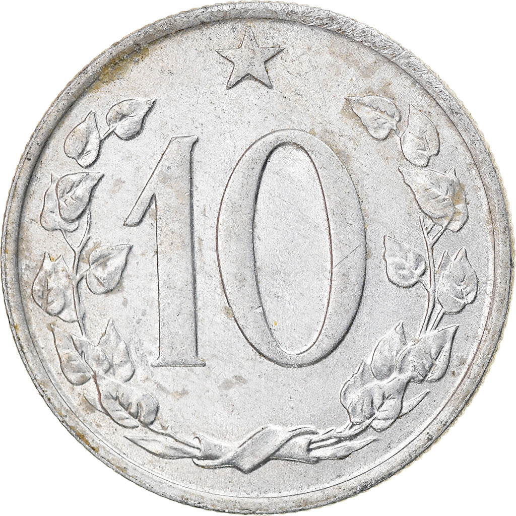 Coin, Czechoslovakia, 10 Haleru, 1964, VF(30-35), Aluminum, KM:49.1