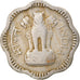 Moeda, ÍNDIA - REPÚBLICA, 10 Naye Paise, 1957, VF(30-35), Cobre-níquel