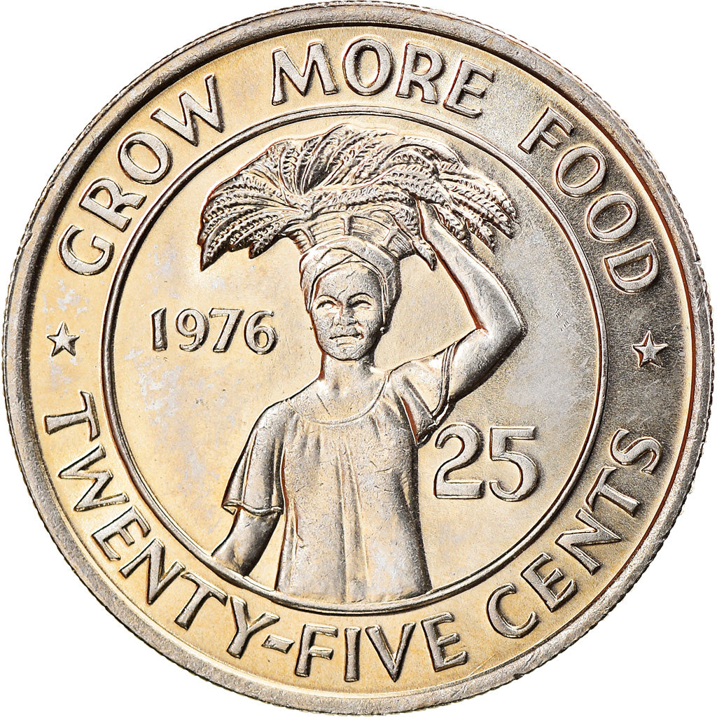 Coin, Liberia, 25 Cents, 1976, AU(55-58), Copper-nickel, KM:30