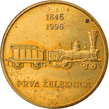 Coin, Slovenia, 5 Tolarjev, 1996, EF(40-45), Nickel-brass, KM:29