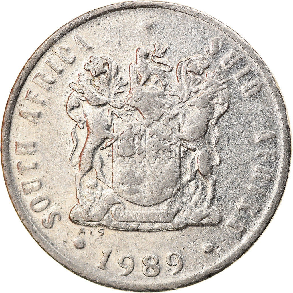 Monnaie, Afrique du Sud, 10 Cents, 1989, TB+, Nickel, KM:85