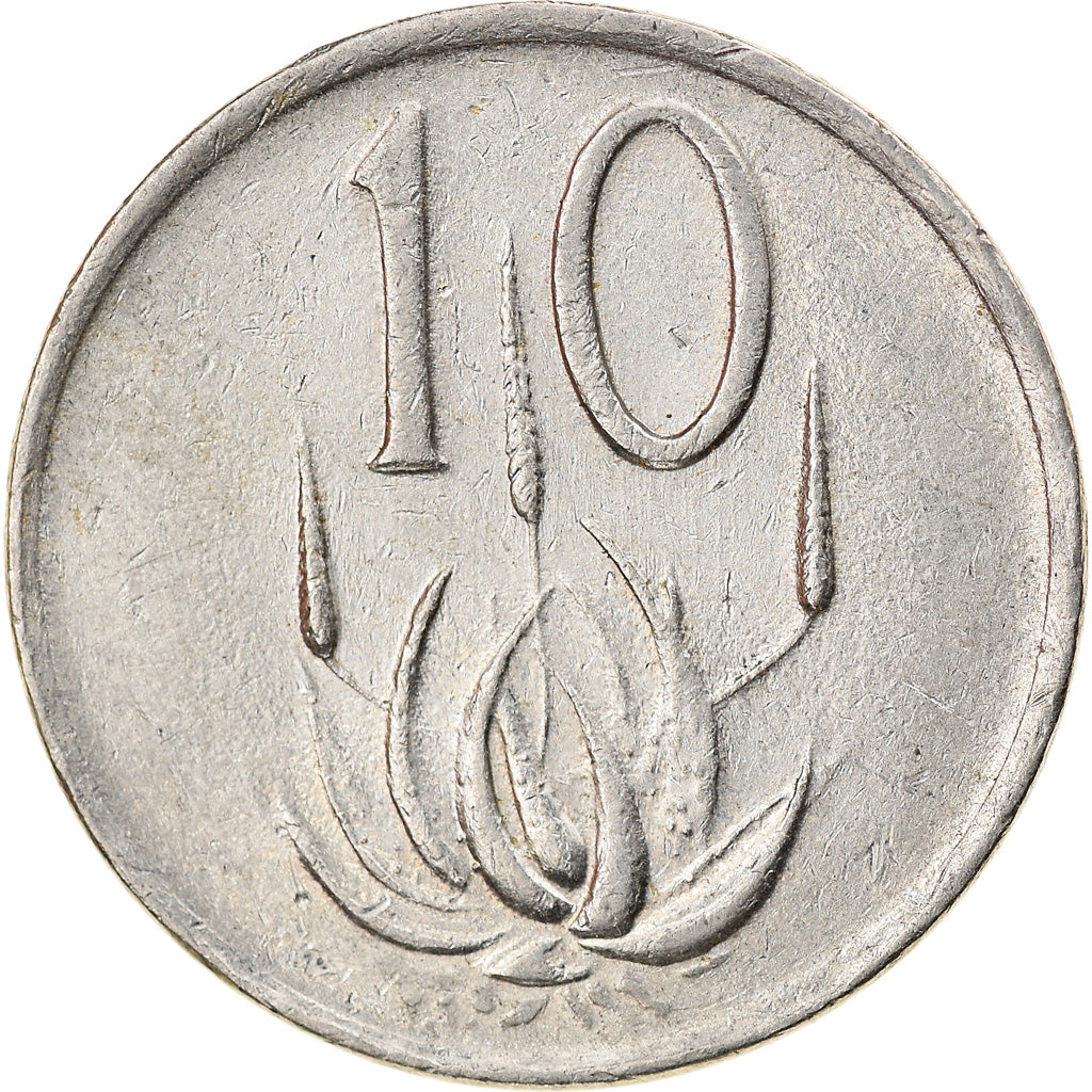 Monnaie, Afrique du Sud, 10 Cents, 1989, TB+, Nickel, KM:85
