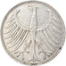 Coin, GERMANY - FEDERAL REPUBLIC, 5 Mark, 1951, Hamburg, VF(30-35), Silver