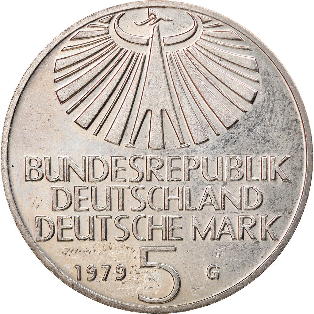 Münze, Bundesrepublik Deutschland, 5 Mark, 1979, Karlsruhe, Germany, SS