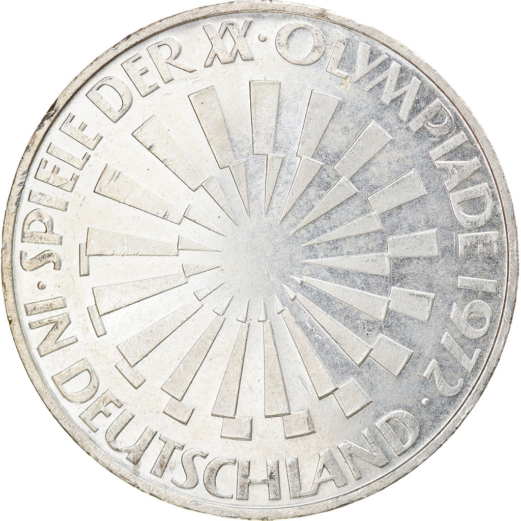 Coin, GERMANY - FEDERAL REPUBLIC, 10 Mark, 1972, Munich, EF(40-45), Silver