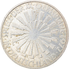 Moneta, Niemcy - RFN, 10 Mark, 1972, Hamburg, EF(40-45), Srebro, KM:130