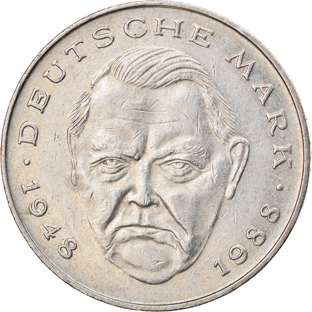 Coin, GERMANY - FEDERAL REPUBLIC, 2 Mark, 1992, Stuttgart, EF(40-45)