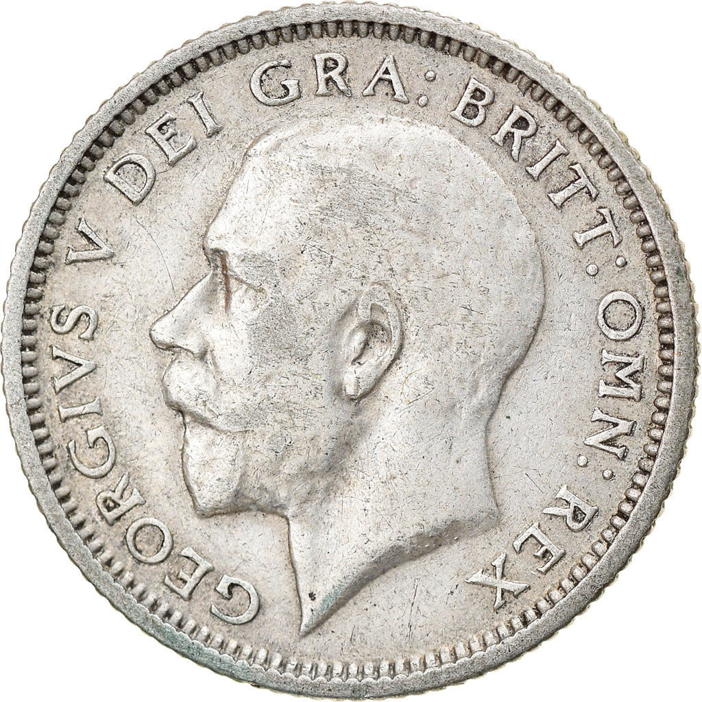 Coin, Great Britain, George V, 6 Pence, 1926, EF(40-45), Silver, KM:815a.2
