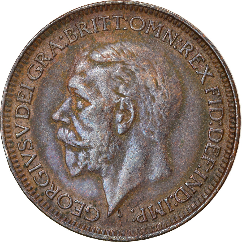 Munten, Groot Bretagne, George V, Farthing, 1930, FR+, Bronze, KM:825