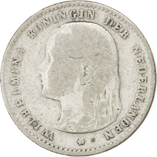NETHERLANDS, 10 Cents, 1897, KM #116, EF(40-45), Silver, 15.2, 1.33