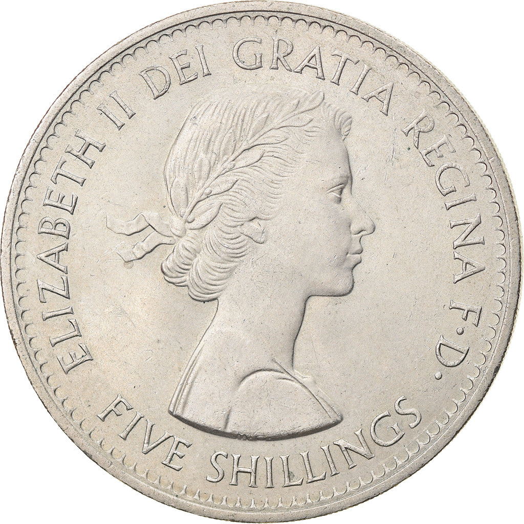 Moneta, Gran Bretagna, Elizabeth II, Crown, 1960, BB, Rame-nichel, KM:909