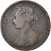 Monnaie, Grande-Bretagne, Victoria, 1/2 Penny, 1887, TB+, Bronze, KM:754