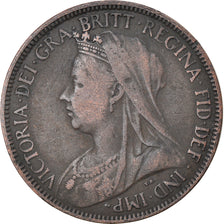 Moneta, Gran Bretagna, Victoria, 1/2 Penny, 1897, MB+, Bronzo, KM:789