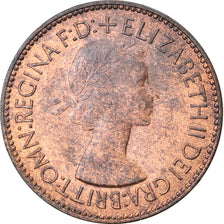 Coin, Great Britain, Elizabeth II, 1/2 Penny, 1953, EF(40-45), Bronze, KM:882