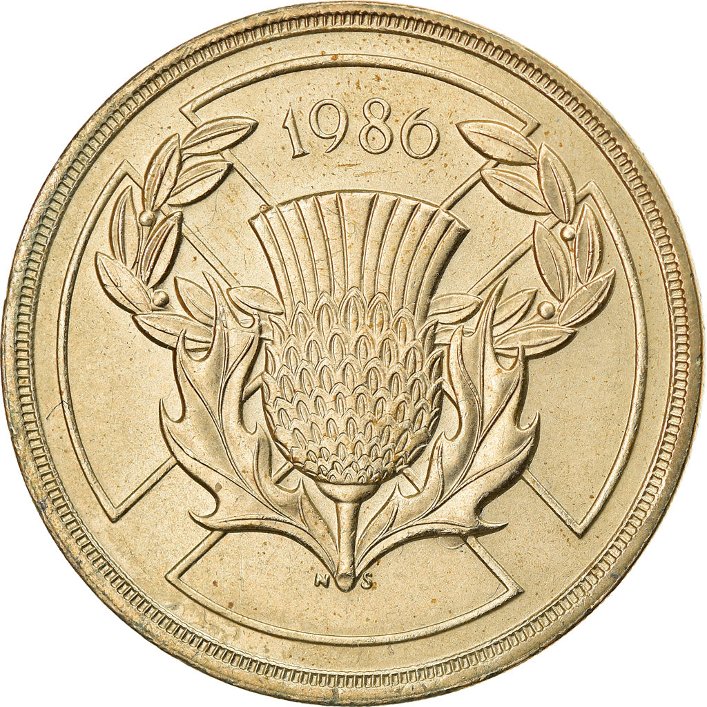 Coin, Great Britain, Elizabeth II, 2 Pounds, 1986, EF(40-45), Nickel-brass