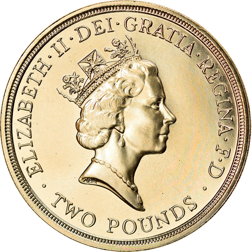 Coin, Great Britain, Elizabeth II, 2 Pounds, 1989, British Royal Mint