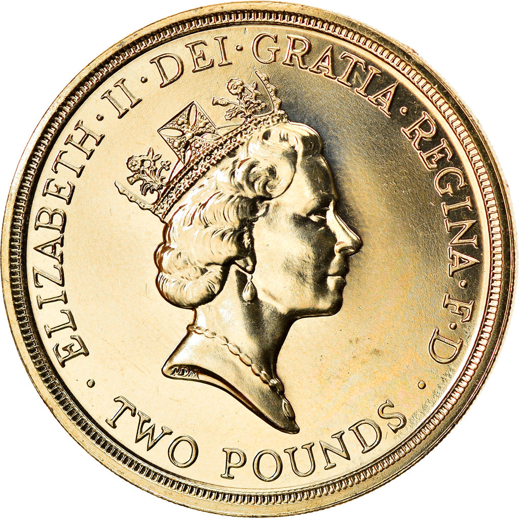 Coin, Great Britain, Elizabeth II, 2 Pounds, 1989, British Royal Mint