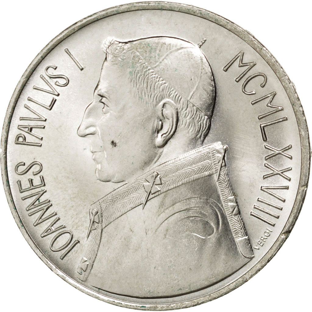CITTÀ DEL VATICANO, John Paul I, 1000 Lire, 1978, SPL, Argento, KM:142