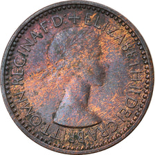 Coin, Great Britain, Elizabeth II, Farthing, 1953, VF(30-35), Bronze, KM:881